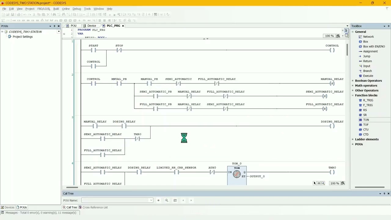 CODESYS V3.5 SP12 [ BLOW MOULDING TWO STATION PART-9] PROGRAMMING