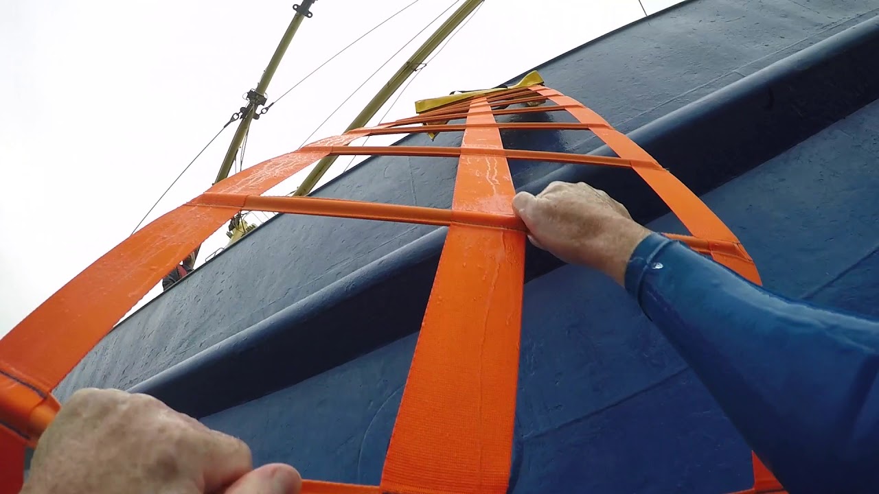 Self Recovery Ladder in use