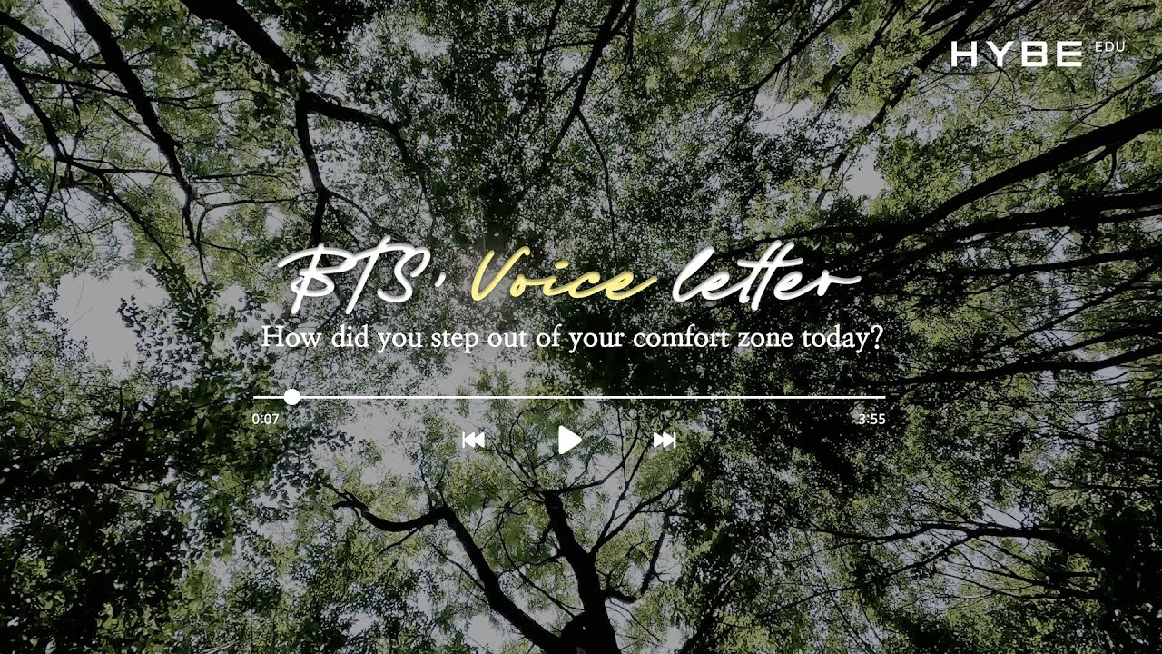 새로운 도전 앞에서 주저하고 있다면｜BTS' voice letter