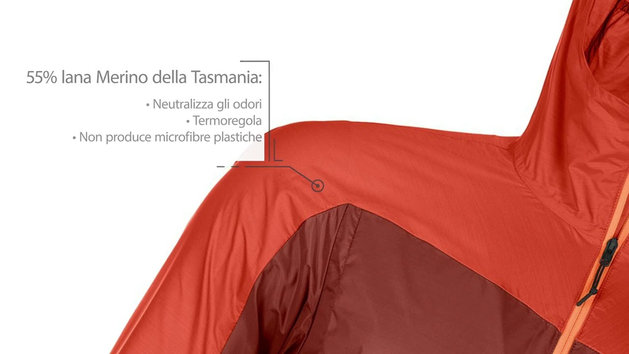 ORTOVOX Windbreaker Jacket: antivento leggerissimo per l'alpinismo e l'arrampicata.