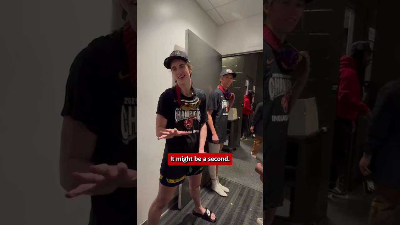 Caitlin Clark & the Squad Hit Sydney Colson with the Champagne Shower After the Win 😂