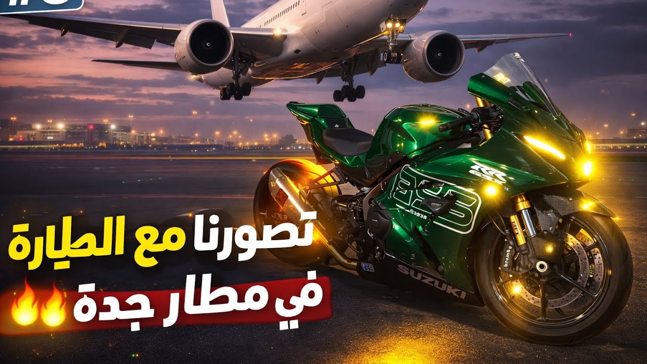 دخلنا مطار جدة ، وانفقع زيت المكينة (الكارتير) 😱💔 #بايكرز #بايك #دراجات_نارية #فلوق #دباب 