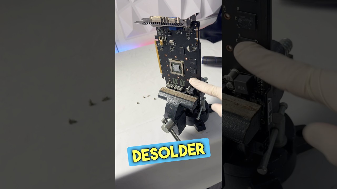 Извлечение оперативной памяти из видеокарт во время кризиса дефицита #ram #ddr5 #pcgaming #pcbuild