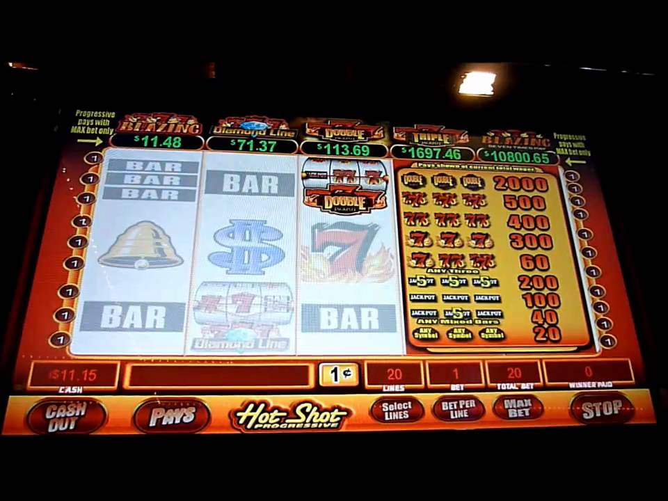 Hot Shot Progressive Slot Machine Bonus Win (queenslots)