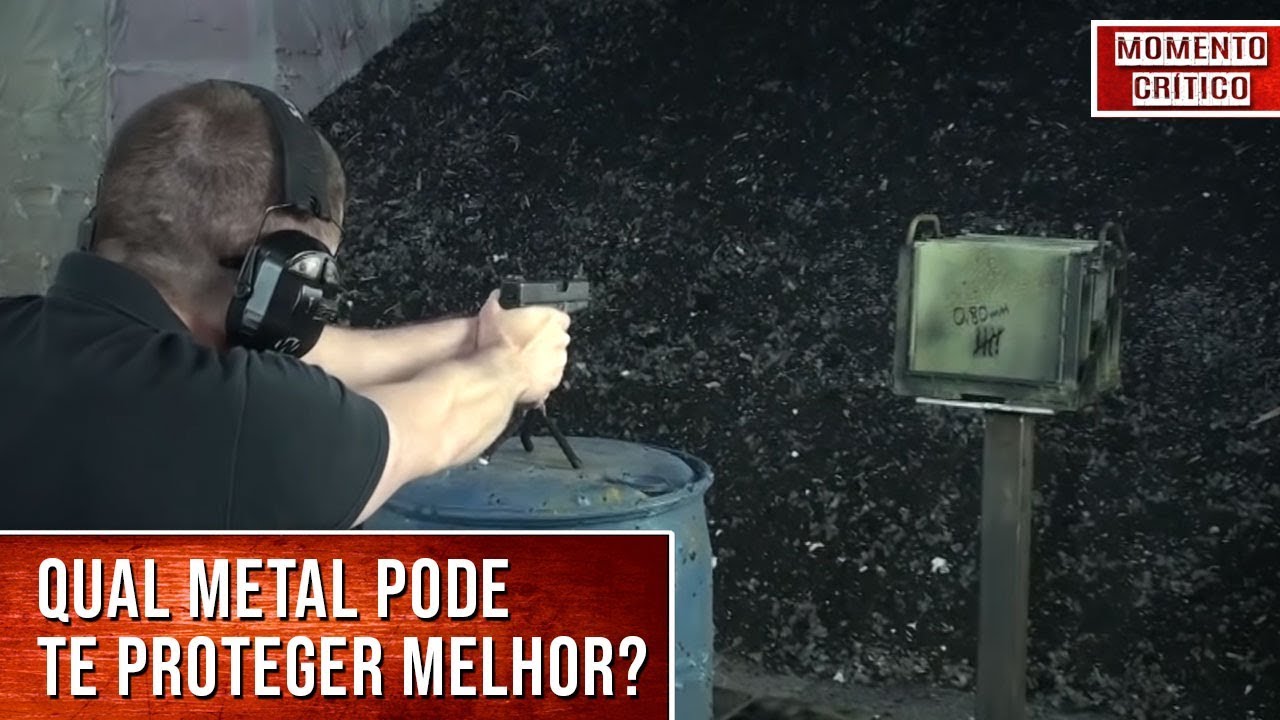 Pistola e revólver X Placas de metal! (.380 ACP, .38 SPL, .40 S&W e 9x19mm) - Momento Crítico Ep.18