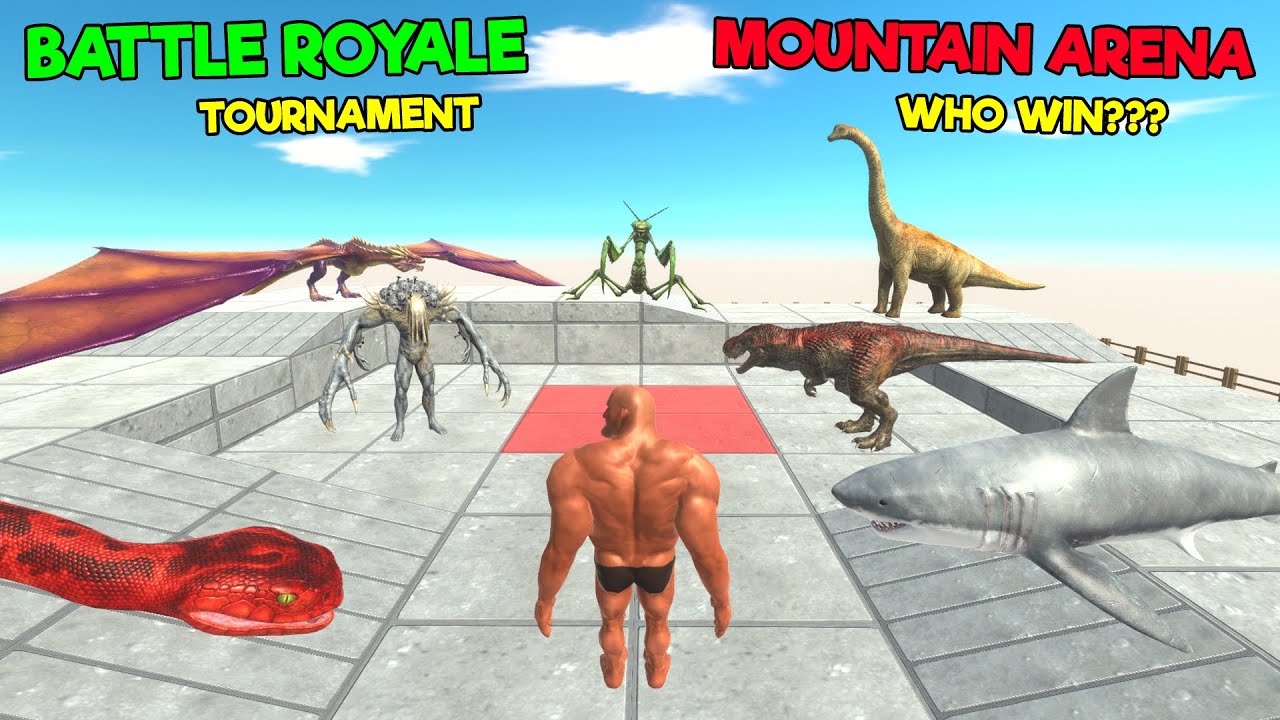 Battle Royale Tournament Strongest Unit on Mountain Arena - Animal Revolt Battle Simulator