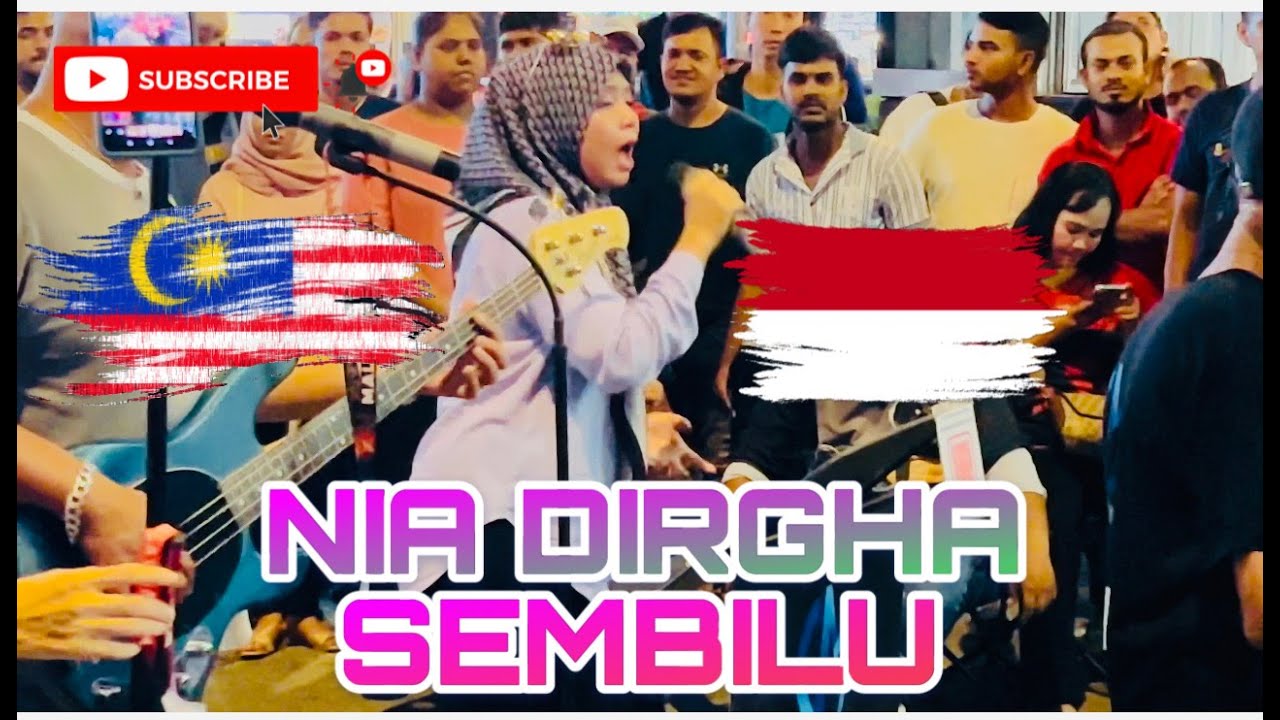 NIA DIRGHA COVER LAGU MALAYSIA🇲🇾LAGU ELLA(SEMBILU) LIVE DI BUKIT BINTANG KL🇲🇾🇮🇩.#subscribe #sembilu