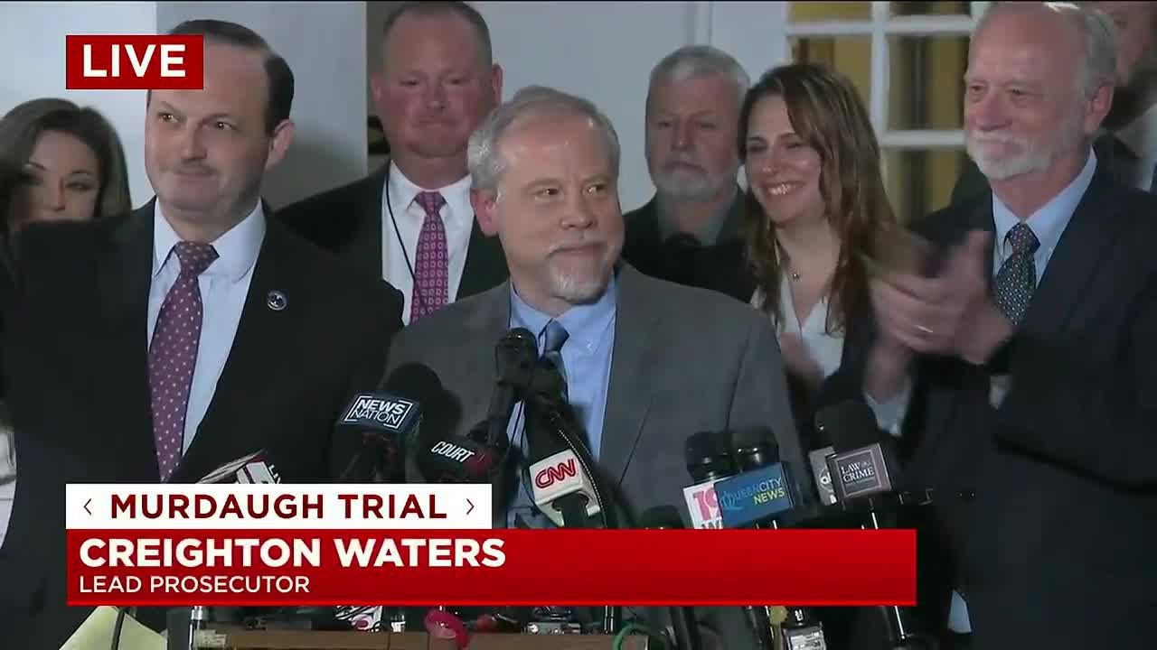 'Justice was done today': Lead prosecutor Creighton Waters reacts to Murdaugh verdict
