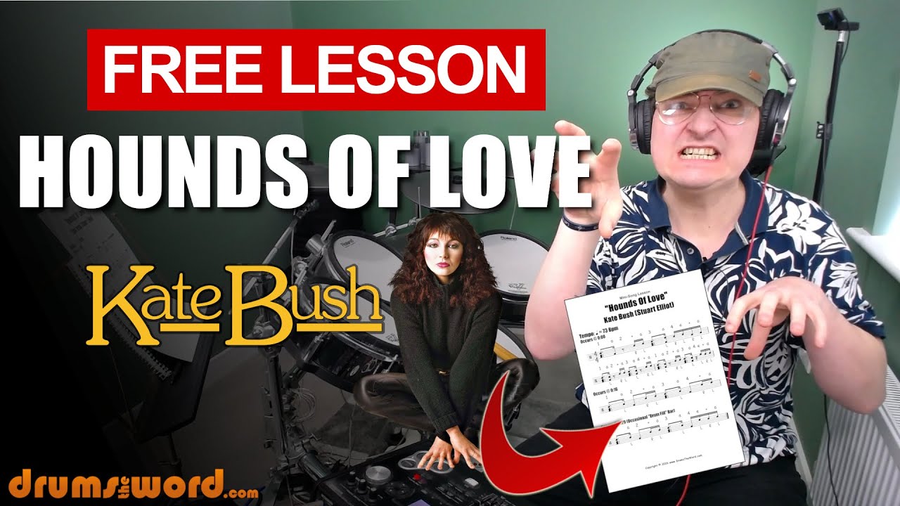 ★ Hounds Of Love (Кейт Буш) ★ Бесплатный урок игры на барабанах | Как играть SONG (Стюарт Эллиот)