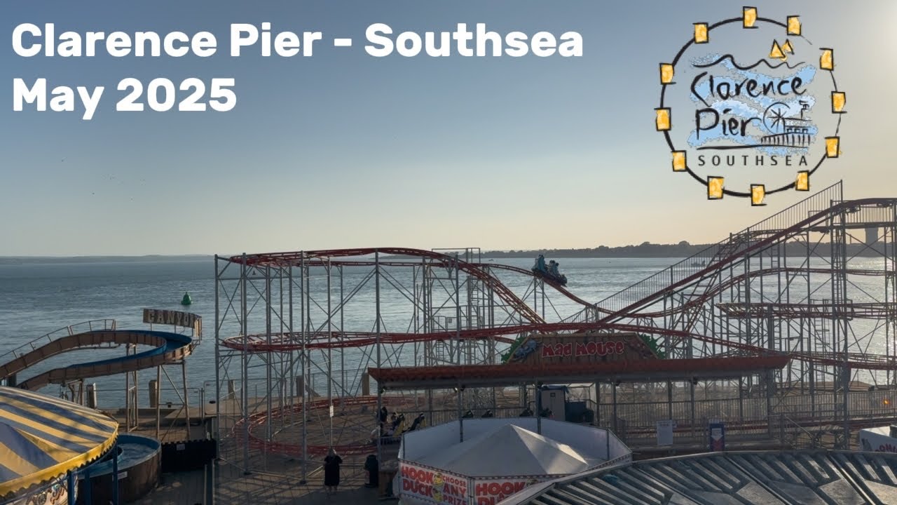 Clarence Pier Funfair - Southsea Portsmouth May 2025 #amusementpark #funfair #rollercoaster