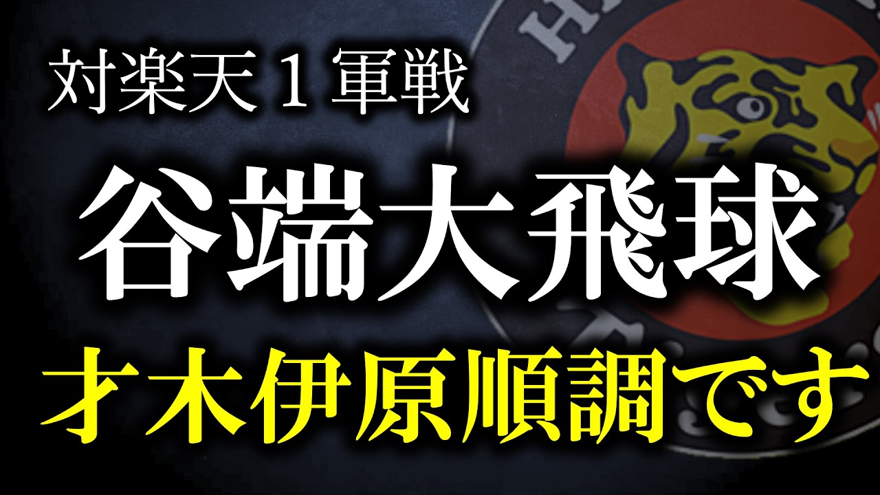 【対楽天１軍戦】谷端が２度大飛球！投手陣は概ね順調な仕上がりを見せる【阪神タイガース】