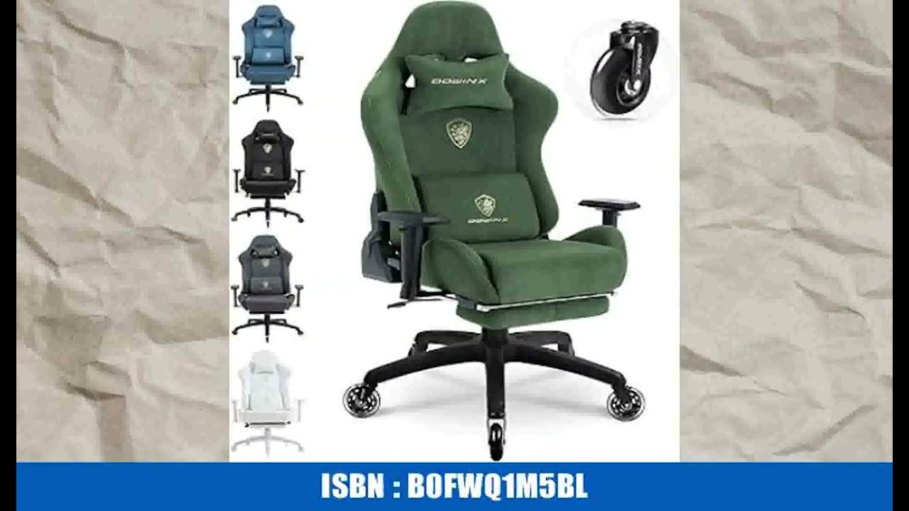 Dowinx Gaming Stuhl, Atmungsaktiver und Ergonomischer BÃ¼rostuhl aus Mikrofaser-Velours, Weiches