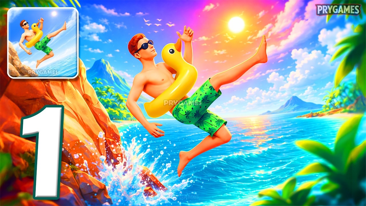 Backflip Mania - Прохождение игры, часть 1 - Backflip Mania Dive (Android, iOS)