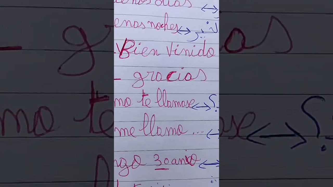 ،💯💯ها واحد الكلمات مهمة في اللغة الاسبانية حفظهم باش تولي طير في الاسبانية ✈️