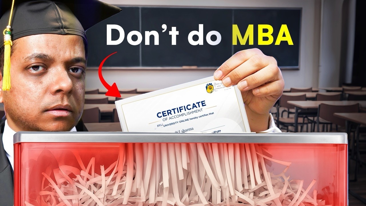 MBA is the WORST degree for Indians!