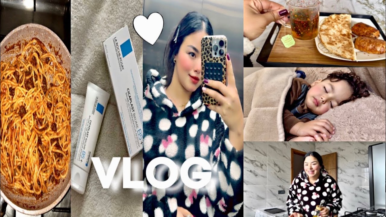 فلوق يوماين معايا☺️ولدي مريض وعييت😩جات عندي ماما لداري🧕شنو شريت لوجهي💁‍♀️VLOG 