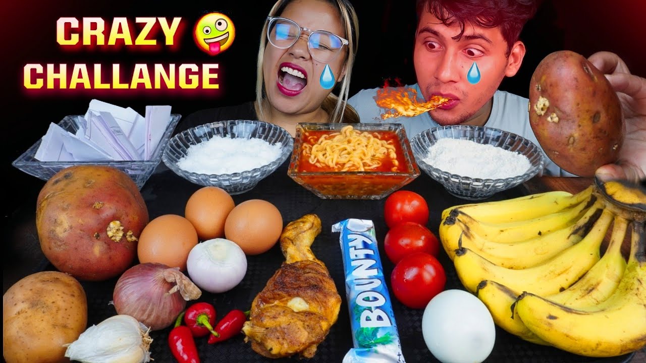 Невероятно безумный и весёлый челлендж с мужем 😂😂|| челлендж «Муж и жена едят»||смешное видео чел...