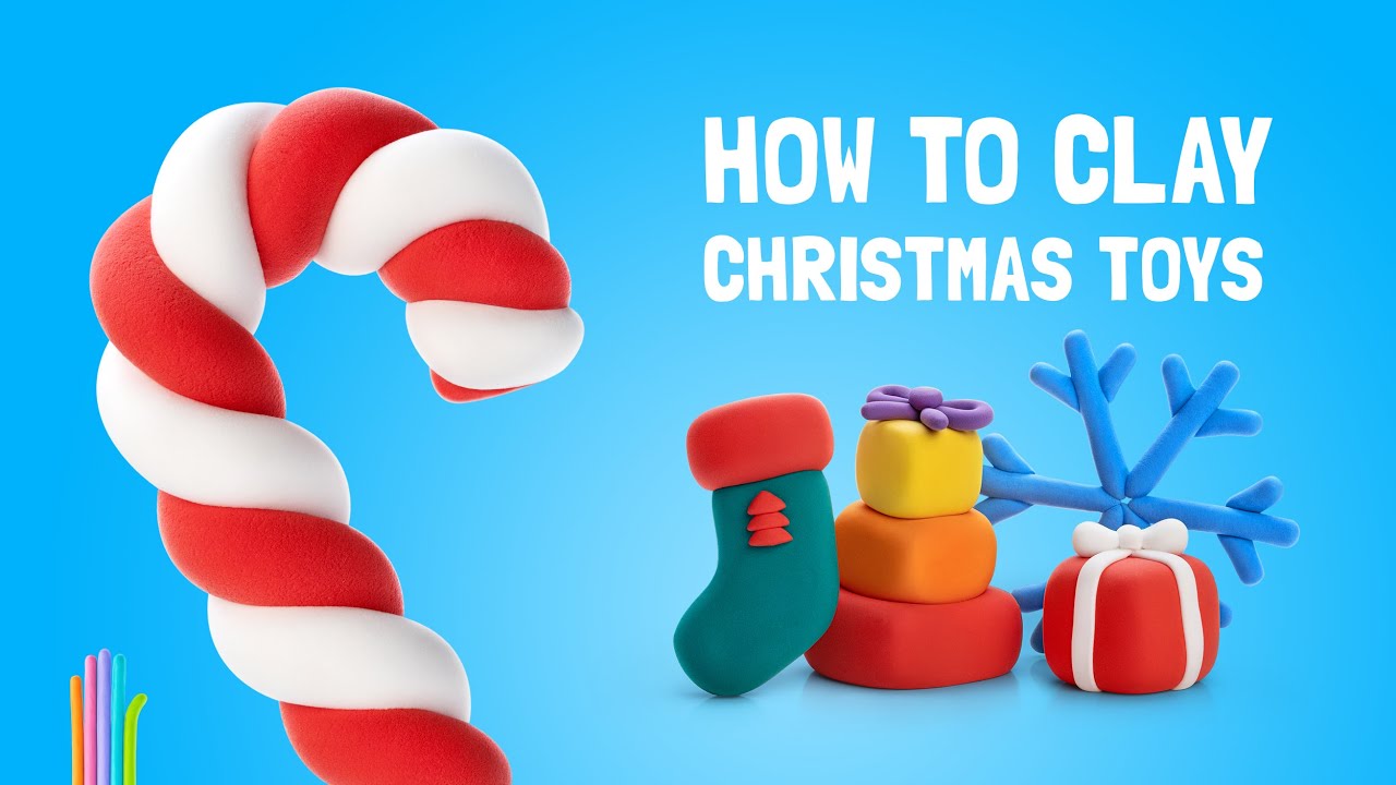 CHRISTMAS TREE TOYS DIY | How to clay Christmas tree ornaments