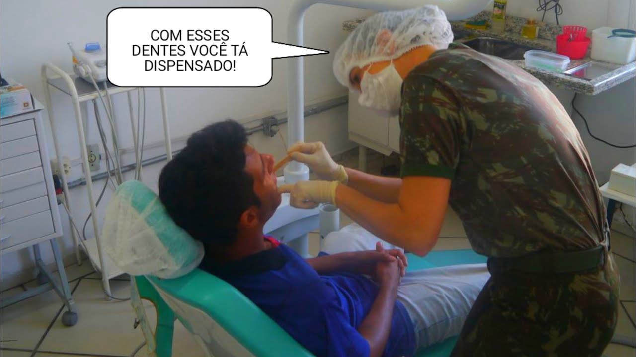 PROBLEMA com os DENTES no SERVIÇO MILITAR pode DISPENSAR?