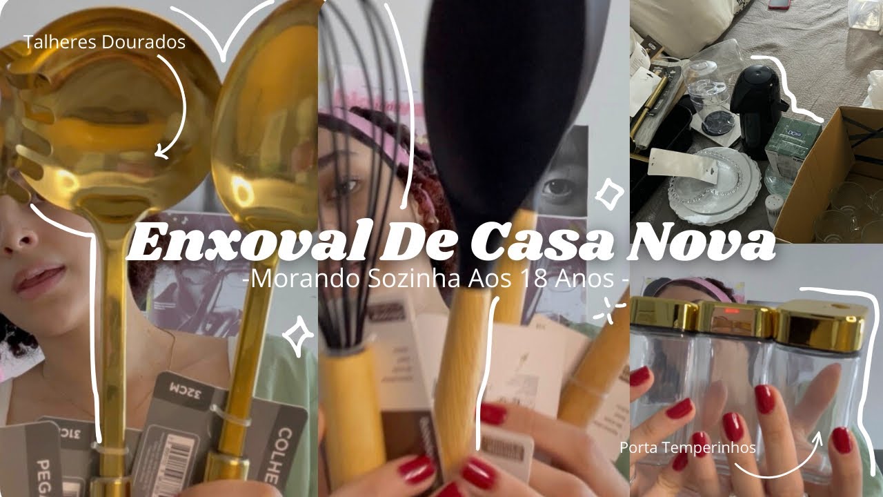 ENXOVAL DE CASA NOVA 🪴✨🎀 | Morando Sozinha aos 18 Anos | Minhas Primeiras Compras