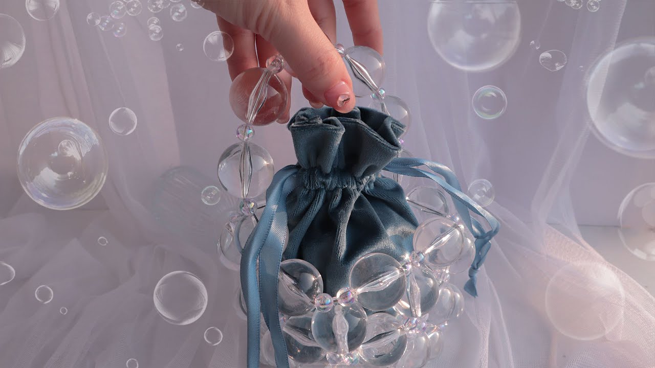 (eng)🧼비눗방울 비즈로 가방 만들었어요!!🧼매일매일 변하는 비눗방울 가방