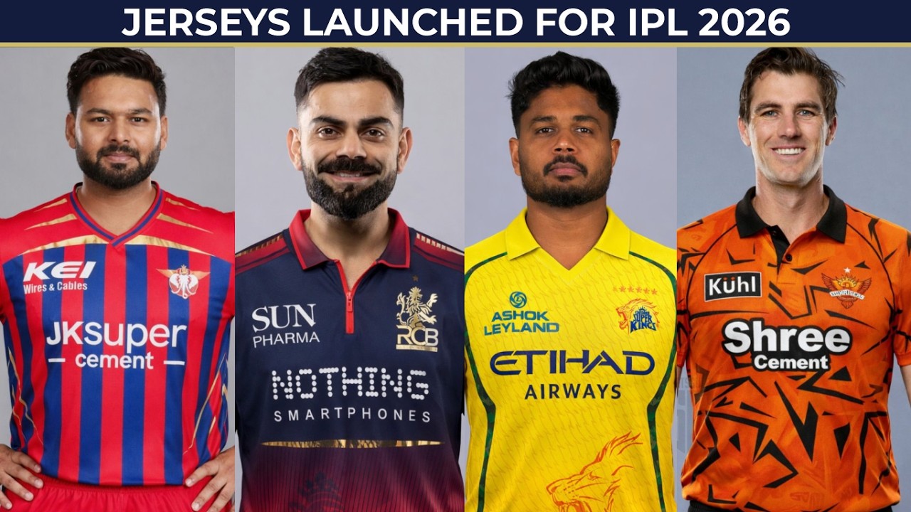 RCB to CSK – Best Jersey of IPL 2026? Full Comparison!