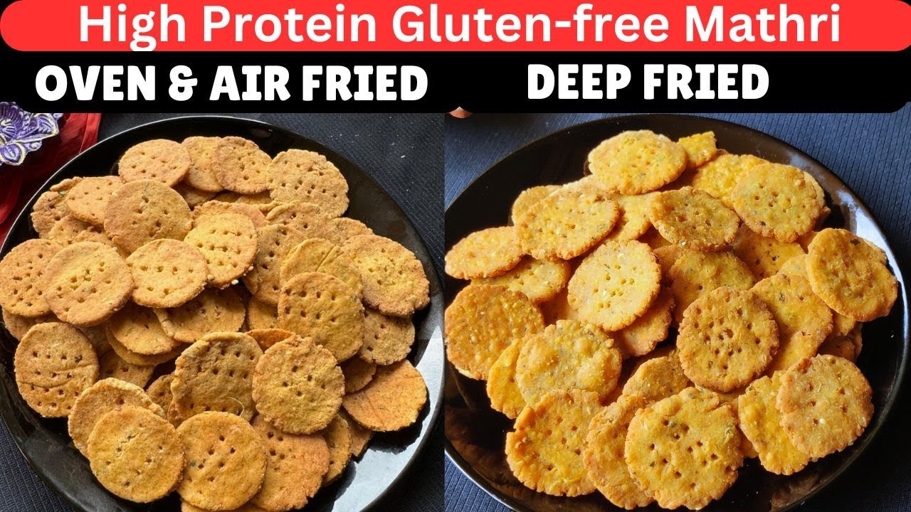 High Protein Gluten-free Mathri | Diwali Special Snacks | Mathri | Quick Snacks | Air Fryer Recipes