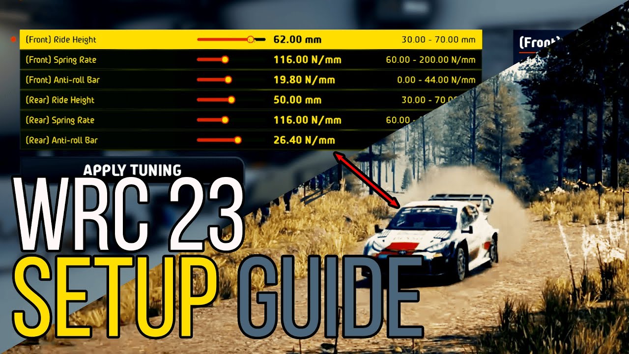 Ea Sports WRC 23 - Beginner Setup Guide (Finland + Gravel)