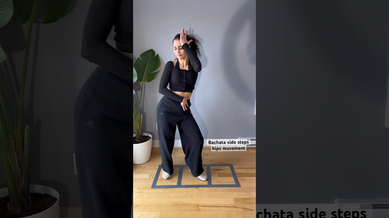 Bachata tutorial side steps, hips movement #howtodance #dance #turorial #bachata