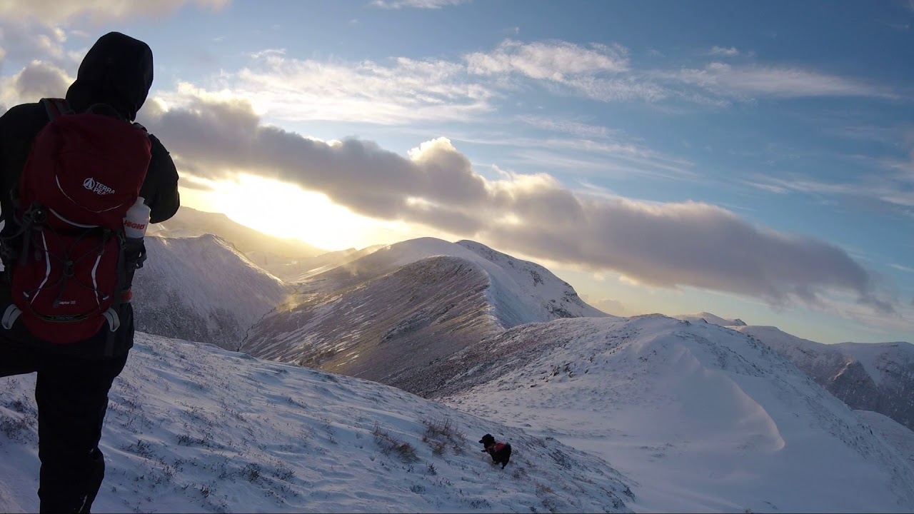 Cat Bells and Causey Pike winter fellwalking