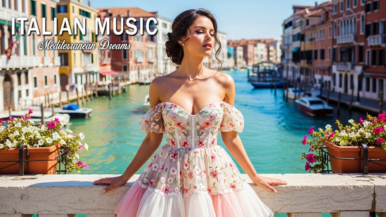 Italian Music & Mediterranean Dreams 🌊 Romantic Music with Ocean Sounds & Dreamy Seaside Views 4k