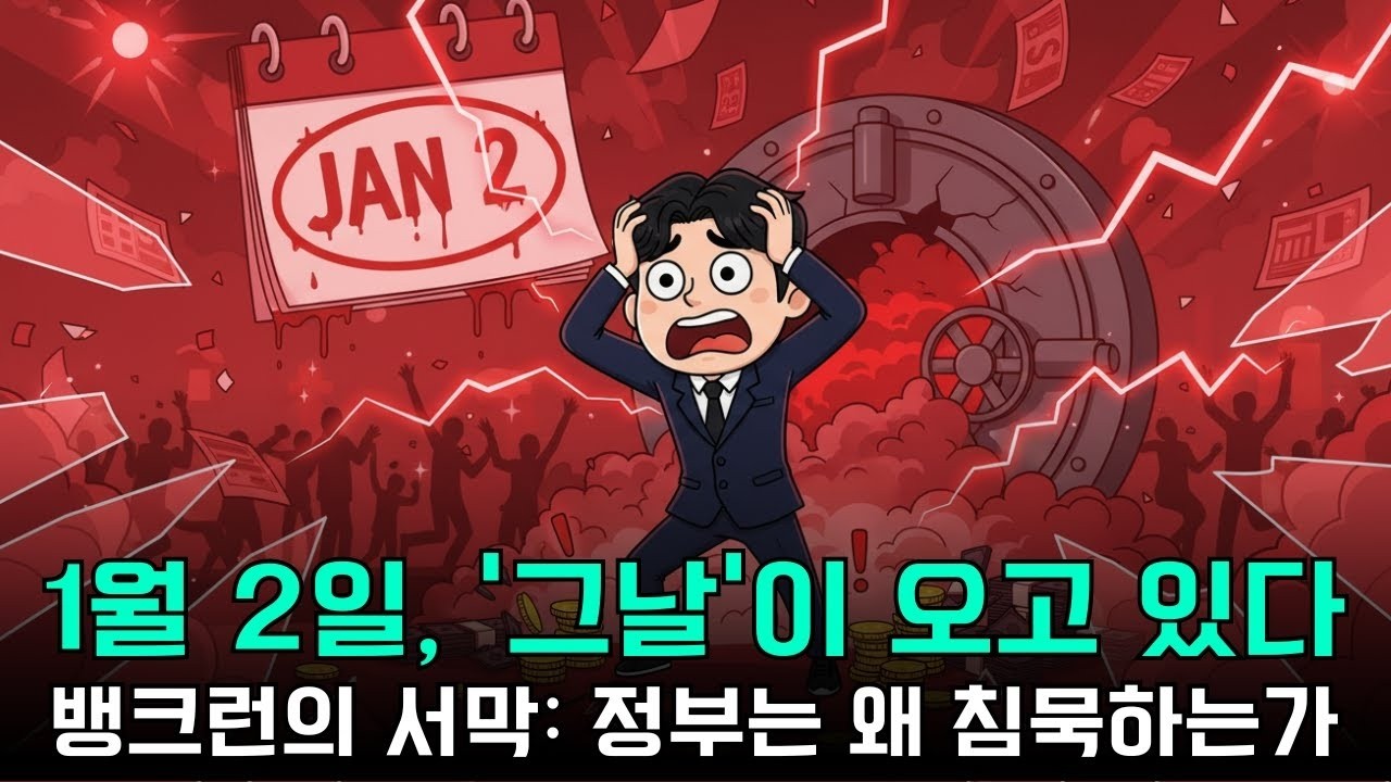 100조 쏟아부어도 불안한 진실  1월 2일 뱅크런 훈련이 진짜 무서운 이유
