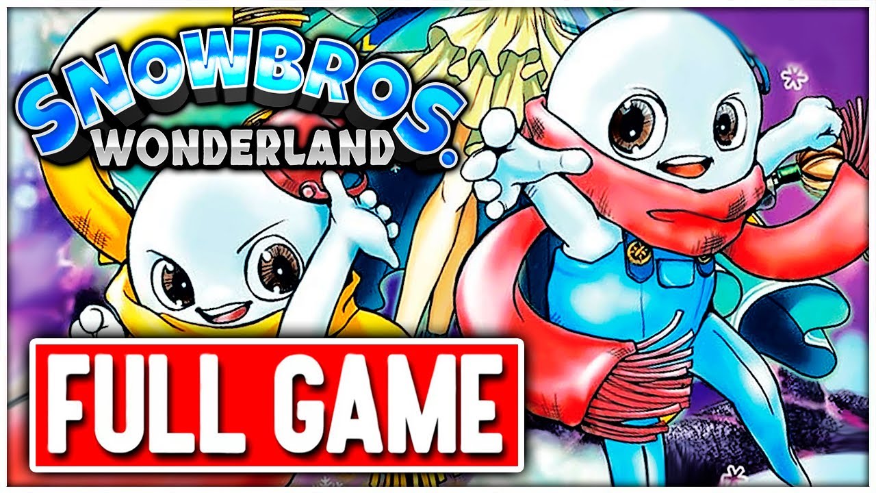 SNOW BROS. WONDERLAND  Gameplay Walkthrough FULL GAME No Commentary + ENDING