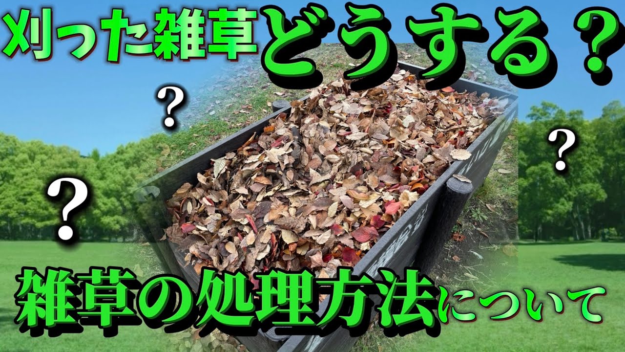 刈った雑草の処理方法についてご紹介！