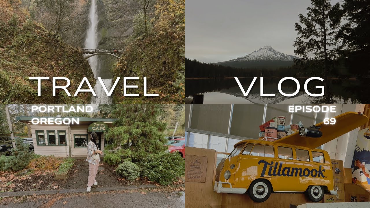 Portland, Oregon Travel Vlog | Mt. Hood, Multnomah Falls, Japanese Garden & Cozy Food Spots