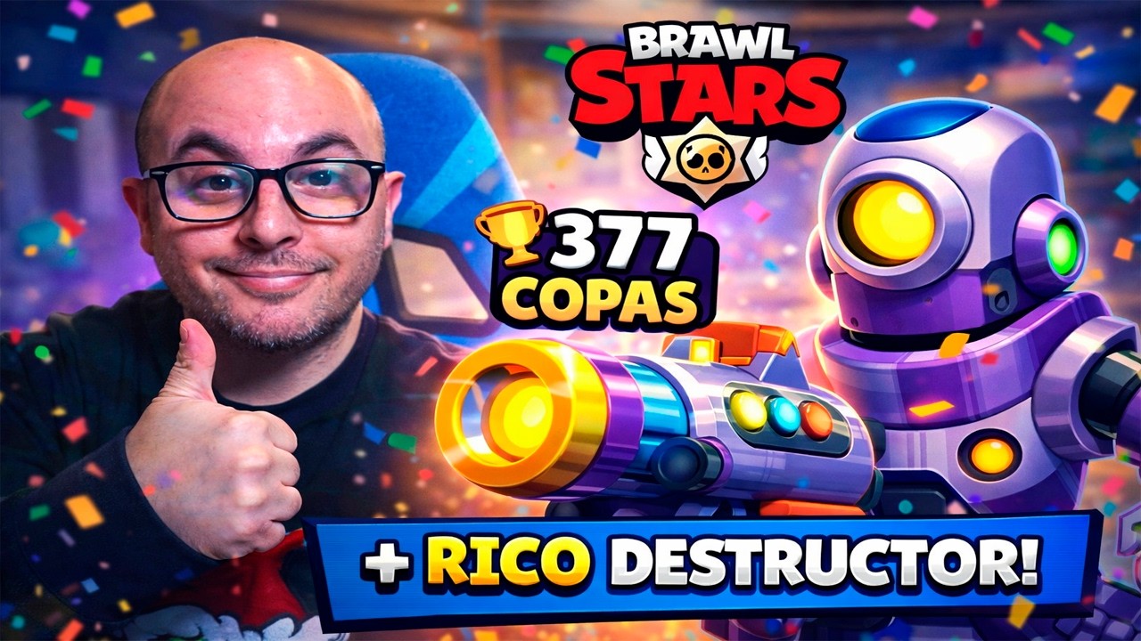 ¡LLEGAMOS A 377 COPAS Y DESBLOQUEAMOS A RICO DESTRUCTOR! 🤖🔥 | Brawl Stars
