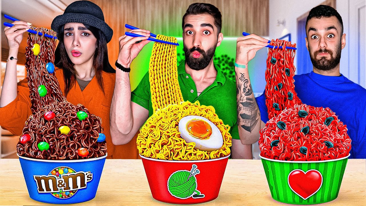 هرکی زودتر غذاهارو بخوره برندس 😂