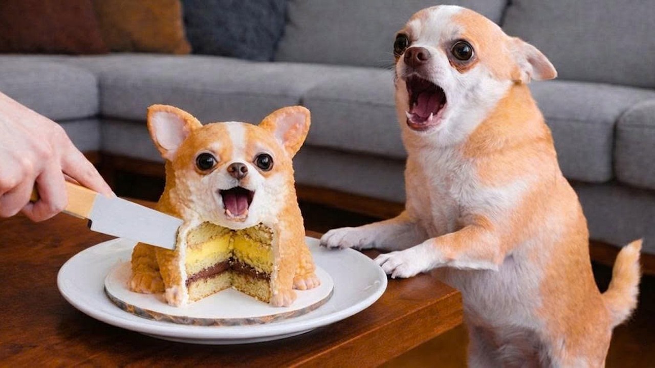 Dog and Cat Reactions to Cutting Cake 😱 Funny Dog and Cat Reactions 2026 2