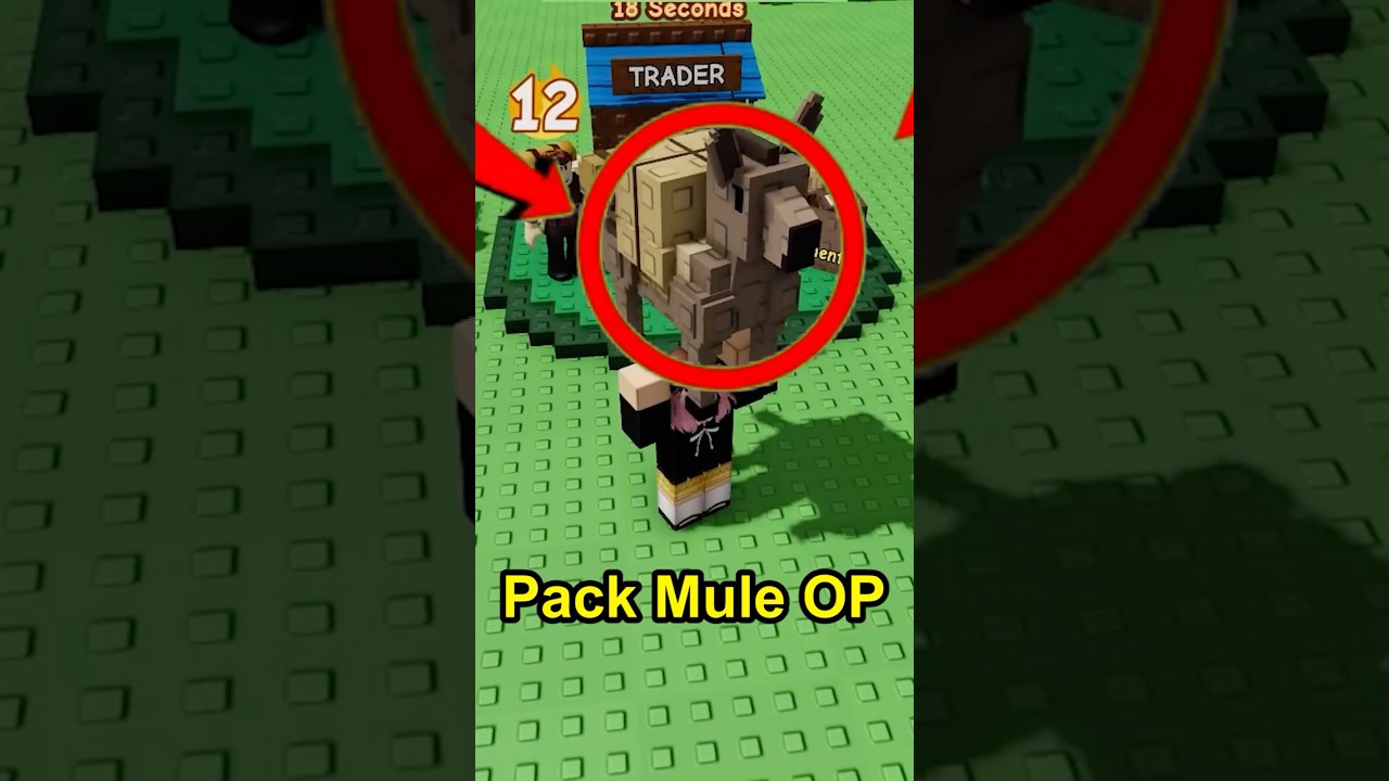 Pack Mule is Big W #growagarden #roblox