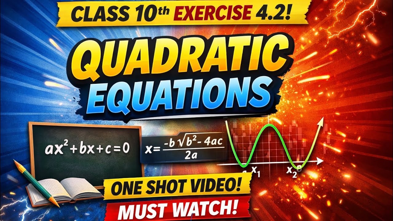 Exercise 4.2🔥 | Class 10th | Quadratic Equations easiest methods 😎😎| must watch |