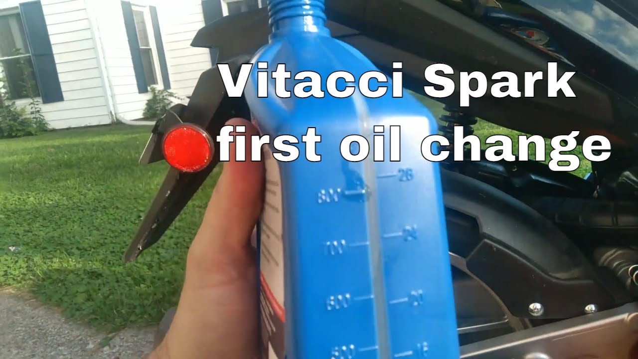 Changing the oil on vitacci spark gas powered scooter / motorcycle