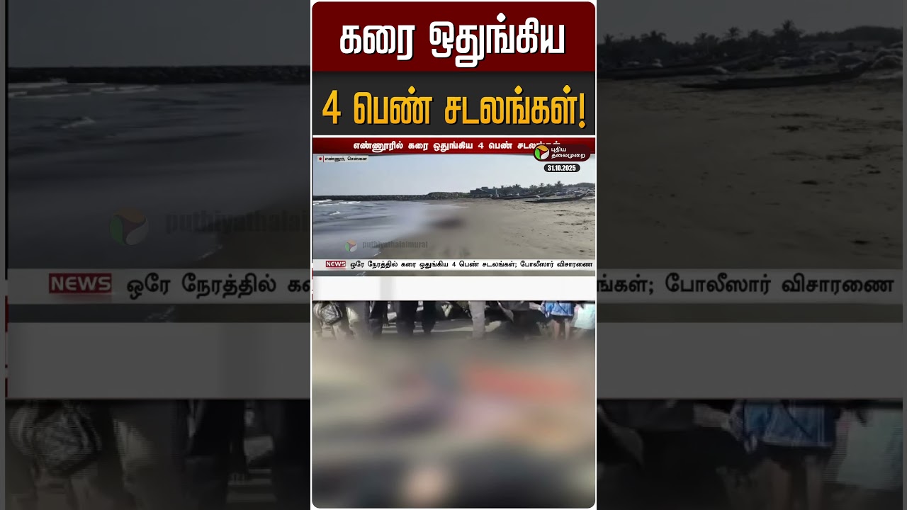 கரை ஒதுங்கிய 4 பெண் சடலங்கள்! | Ennore