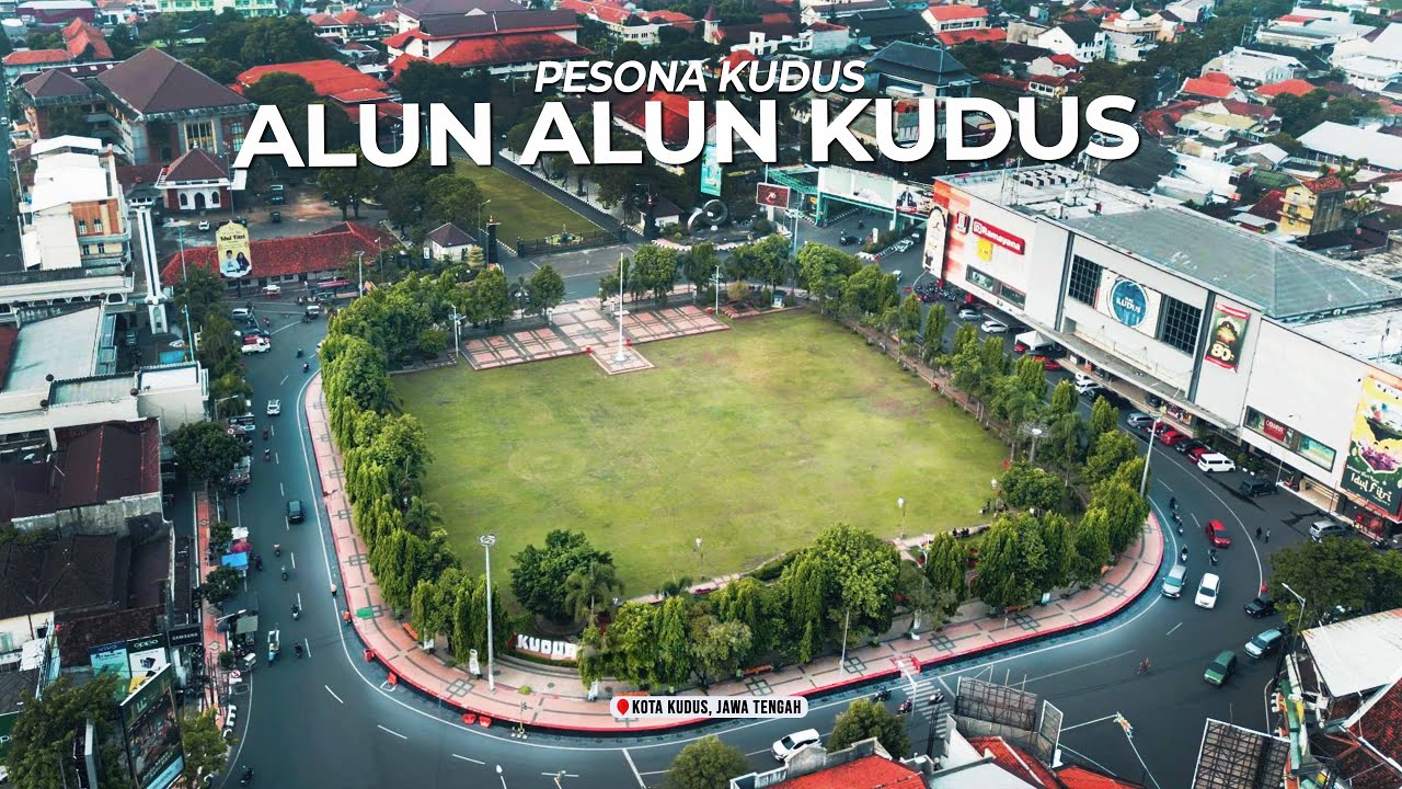 Drone View Alun Alun 