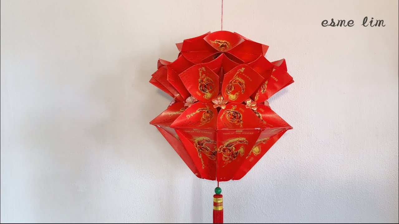 红包灯笼Angpao lantern diy #envelope #diy #lantern #chinesenewyear #angpao #红包 #灯笼 