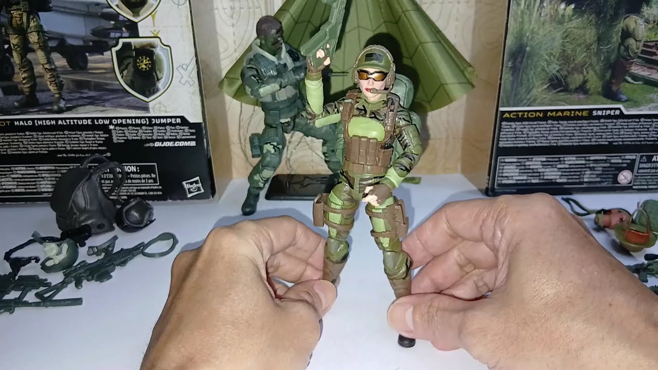 G I  Joe 60th Anniversary Classified Series Action Marine Sniper
