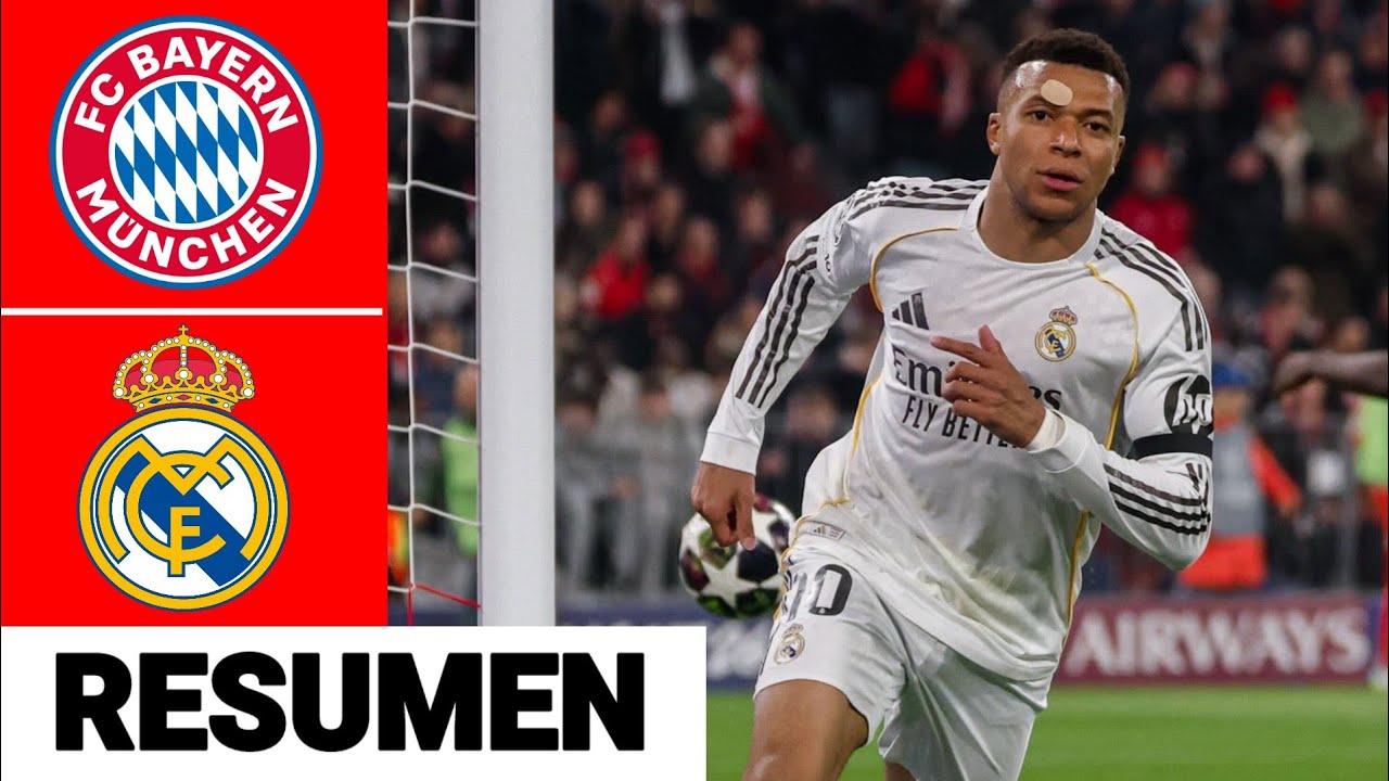 FC Bayern Munich vs Real Madrid Resumen y Goles | UEFA Champions League 2025/26