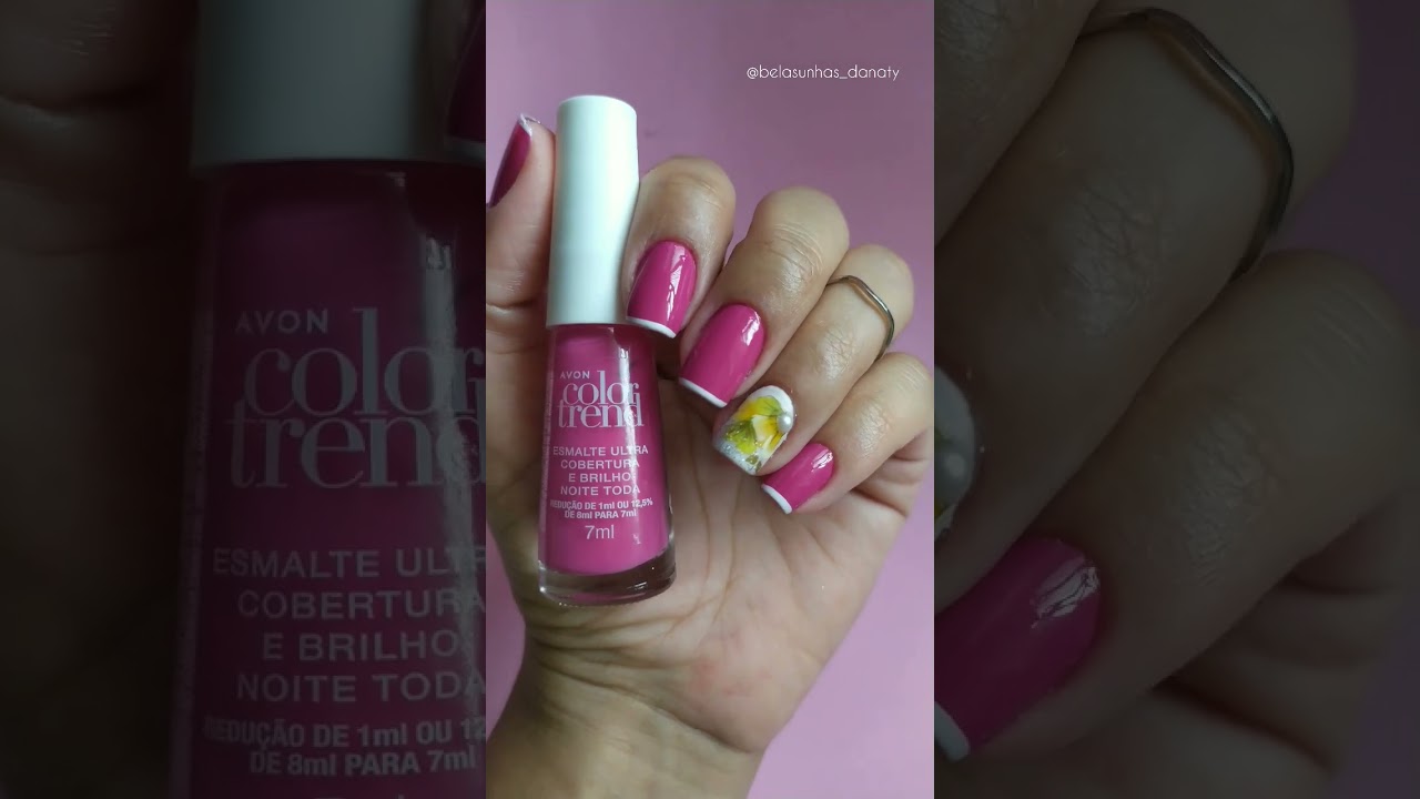 Unhas decoradas OUTUBRO ROSA - Inspira&ccedil;&atilde;o #shorts #outubrorosa #manicure #esmalterosa