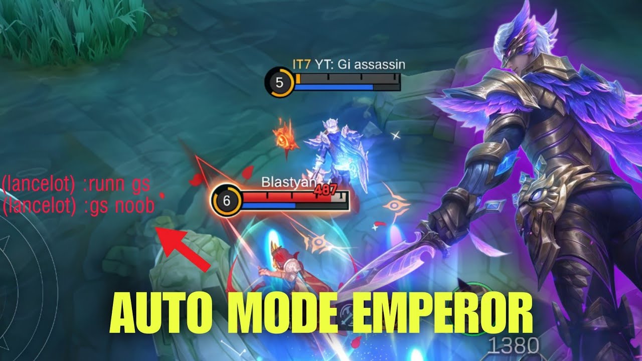 GAMEPLAY GUSION KETIKA MUSUH NGATAIN GUSION GUA! AUTO MODE EMPEROR 🔥🥶