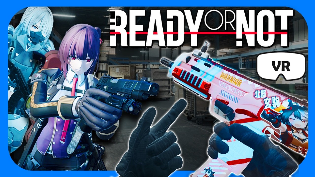 Я добавил аниме-моды в Ready or Not VR, и это просто ХАОС.