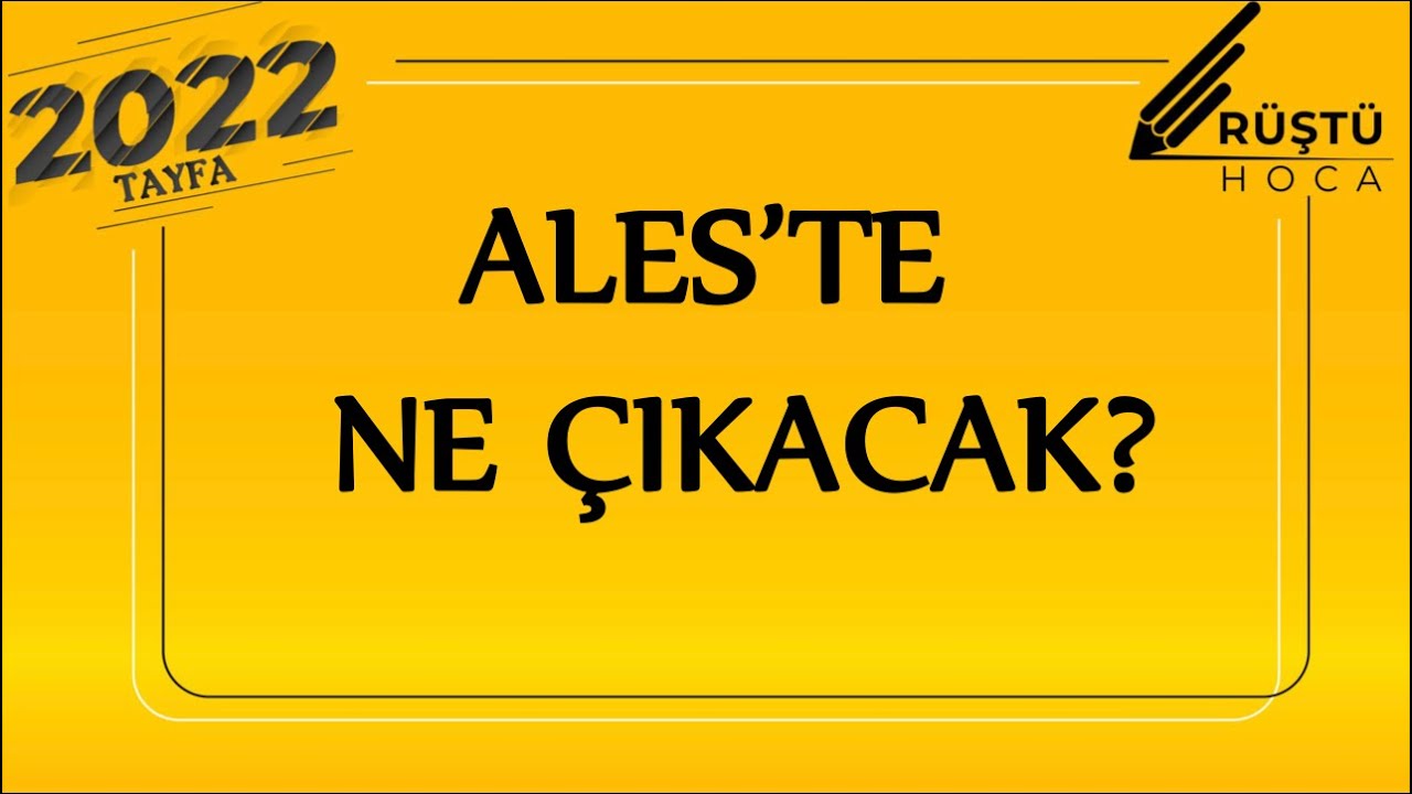 ALES’TE NE ÇIKACAK?